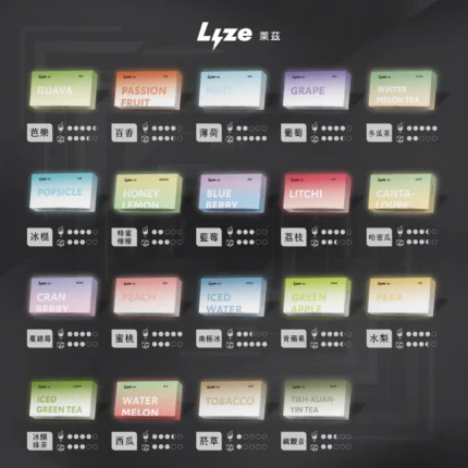 Lyze 萊茲 10000口 電子煙煙彈｜東京魔盒通用｜穩定口感 × 長效續航｜【買5盒煙彈送1隻主機】